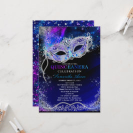 Uitnodigingen met Sterrennacht Quinceanera-thema