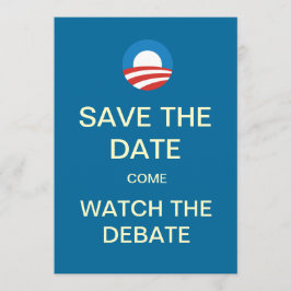 Uitnodigingen Obama Logo Debate Watch Party