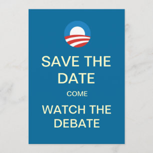 Uitnodigingen Obama Logo Debate Watch Party