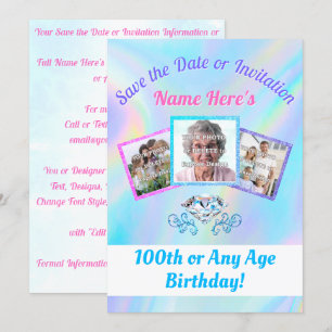 Uitnodigingen of 100 SAVE the DATE met 1 - 3 foto'