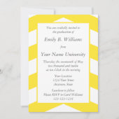 Uitnodigingen of aankondigingen voor gele graad (Voorkant)