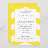 Uitnodigingen of aankondigingen voor gele graad (Voorkant / Achterkant)