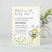 Uitnodigingen om baby's te douchen (Staand voorkant)