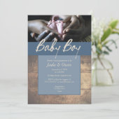 Uitnodigingen om baby's te douchen (Staand voorkant)