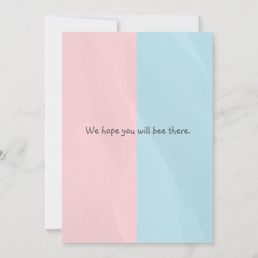 Uitnodigingen om baby's te douchen (Achterkant)