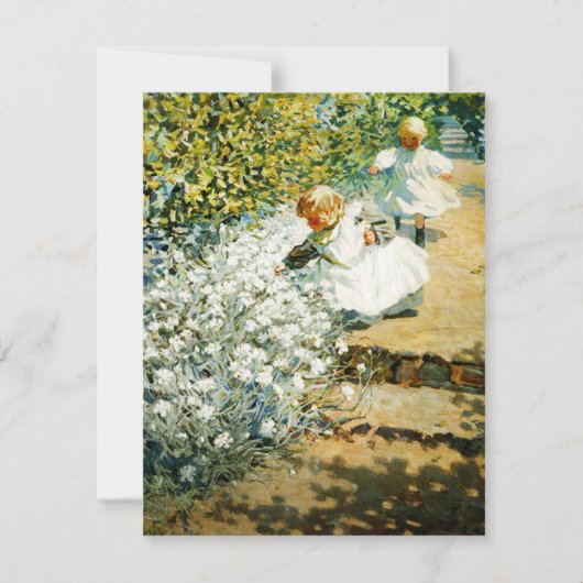 Uitnodigingen om bloemen te plukken (Voorkant)