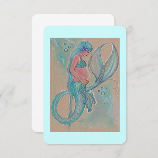 Uitnodigingen om te douchen tijdens zwangerschap d (Voorkant / Achterkant)