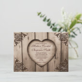 Uitnodigingen om te weduwen door roestvrij landsch (Staand voorkant)