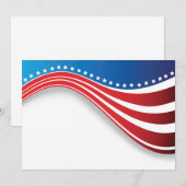 Uitnodigingen onder Amerikaanse vlag (Voorkant / Achterkant)