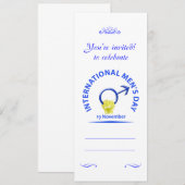 Uitnodigingen op de dag van mannen (Voorkant / Achterkant)