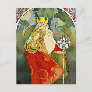 Uitnodigingen op het festival van Alphonse Mucha S