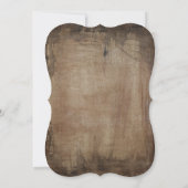 Uitnodigingen op het Rustic Country Sunflower Wedd (Achterkant)