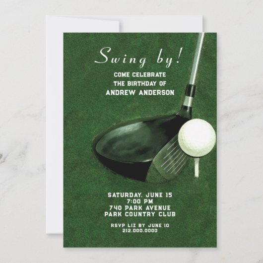 Uitnodigingen op het verjaardagsfeest (Voorkant)