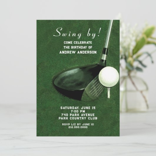 Uitnodigingen op het verjaardagsfeest (Staand voorkant)