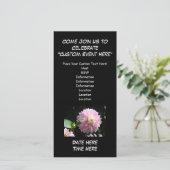 Uitnodigingen op maat Kom bij ons om te vieren (Staand voorkant)