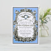 uitnodigingen over het huwelijk in de tuin (Staand voorkant)