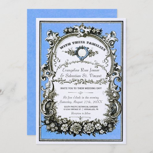 uitnodigingen over het huwelijk in de tuin (Voorkant / Achterkant)