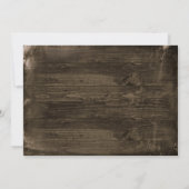 Uitnodigingen over het huwelijk in Rustic Country  (Achterkant)