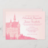 uitnodigingen over het kasteel van Fairytale (Voorkant / Achterkant)