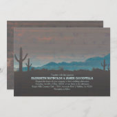 uitnodigingen over het zuidwesten van het huwelij (Voorkant / Achterkant)