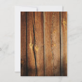 Uitnodigingen over landelijk landschap rond hout (Achterkant)