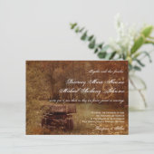 Uitnodigingen over weduwen tussen Rustic Country M (Staand voorkant)