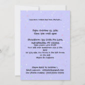 Uitnodigingen PAARS voor verjaardagsfeest (Achterkant)