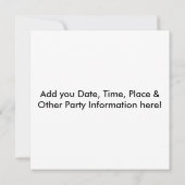 Uitnodigingen - Pop Art Piece of Pie (Achterkant)