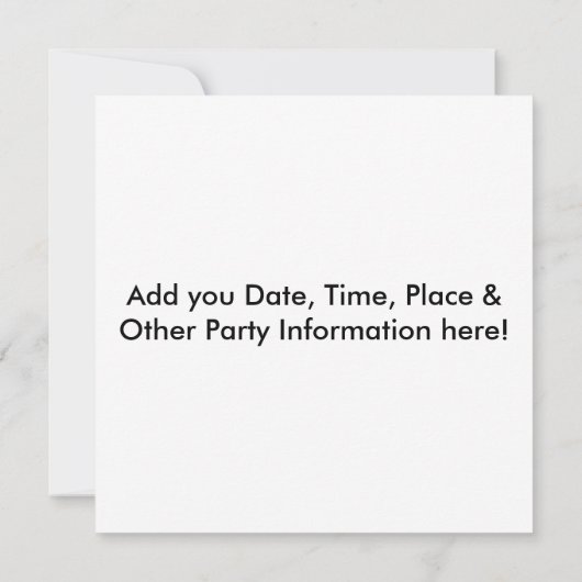 Uitnodigingen - Pop Art Piece of Pie (Achterkant)