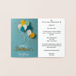 Uitnodigingen Professionele Folie Kaart