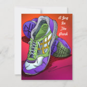 Uitnodigingen rood-oranje om te stimuleren (Voorkant)