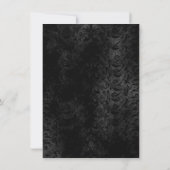 Uitnodigingen Skeleton Halloween Party (Achterkant)