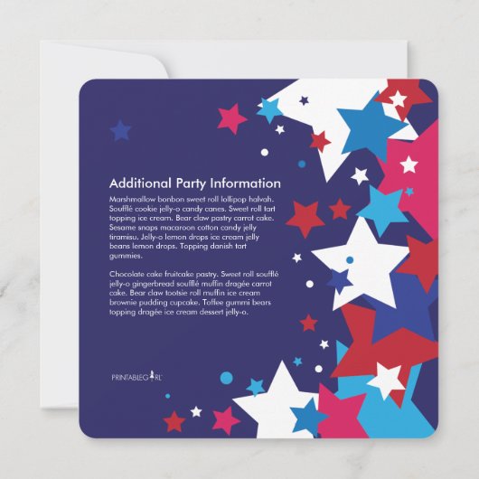 Uitnodigingen | Sparks vliegt op 4 juli (Achterkant)