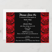 Uitnodigingen - speciaal rood zwart gebruik (Voorkant / Achterkant)