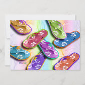 Uitnodigingen - Teenslippers Pop Art (Voorkant)