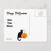 Uitnodigingen tot Briefkaart van Halloween Party (Achterkant)