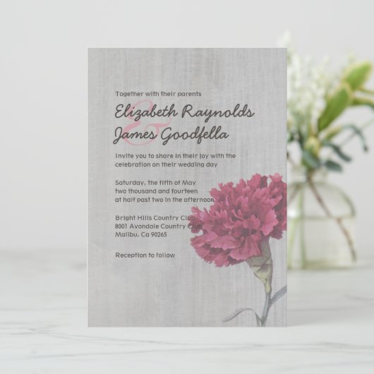  uitnodigingen tot bruiloft (Staand voorkant)