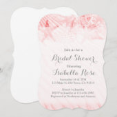 Uitnodigingen tot douche van de Starfish seashell  (Voorkant / Achterkant)