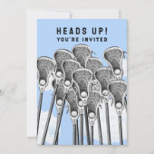 Uitnodigingen tot evenement van het Lacrosse-parti (Voorkant)