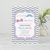 Uitnodigingen tot genderbekendmaking / uitnodiging (Staand voorkant)