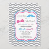 Uitnodigingen tot genderbekendmaking / uitnodiging (Voorkant / Achterkant)