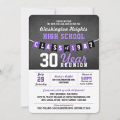 Uitnodigingen tot hereniging van Chalkboard Banner (Voorkant)