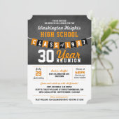 Uitnodigingen tot hereniging van Chalkboard Banner (Staand voorkant)