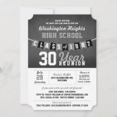 Uitnodigingen tot hereniging van Chalkboard Banner (Voorkant)