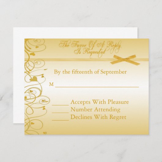 Uitnodigingen tot hernieuwing van Wedding Vow (Voorkant / Achterkant)