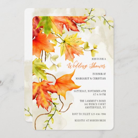 Uitnodigingen tot het afnemen van waterverf (Voorkant / Achterkant)