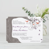 Uitnodigingen tot het bijtende bomen, koraal en Pa (Staand voorkant)