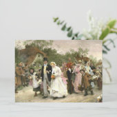 Uitnodigingen tot het douchen van bruiloft, verlov (Staand voorkant)