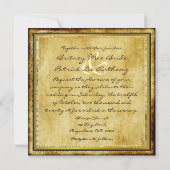 Uitnodigingen tot het huwelijk van de landelijke O (Achterkant)