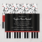 Uitnodigingen tot het indienen van Piano-overwegin (Voorkant / Achterkant)